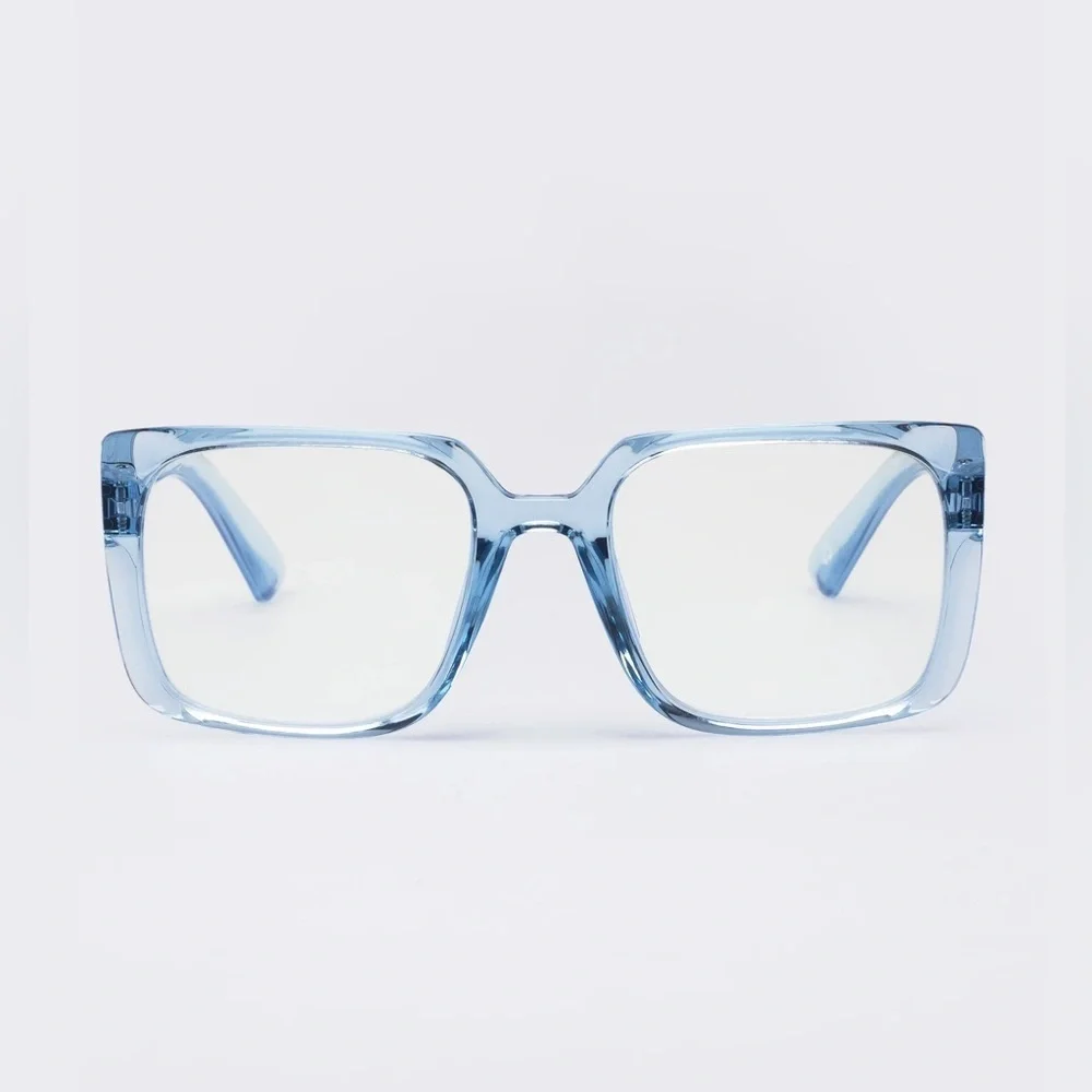 ‼️RARE‼️🎸THE BOOK CLUB🎸🔥NWT🔥Fairy Droppings Square Reading Glasses in Sky—1.50x